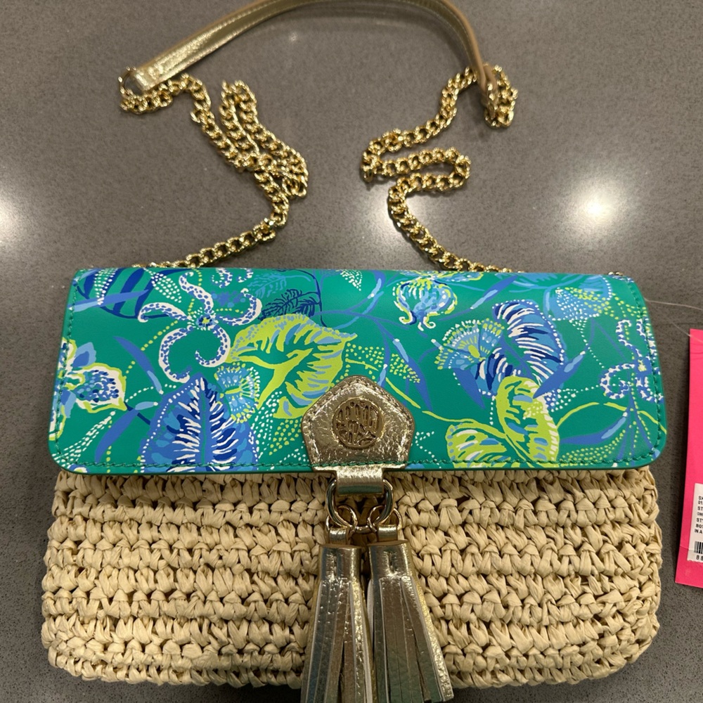 Lilly Pulitzer Straw Crossbody bag